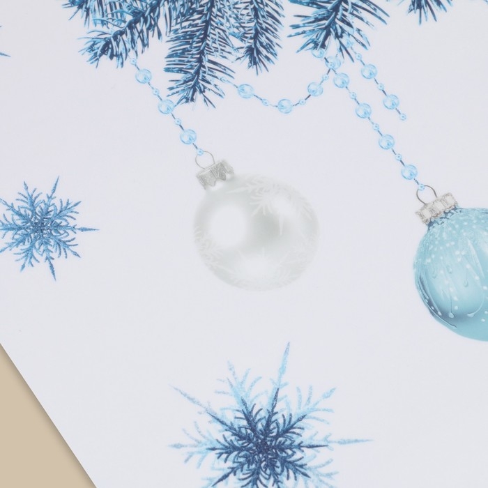 Наклейка для окон &laquo;Новогодний венок&raquo;, многоразовая, 33 х 50 см, Новый год