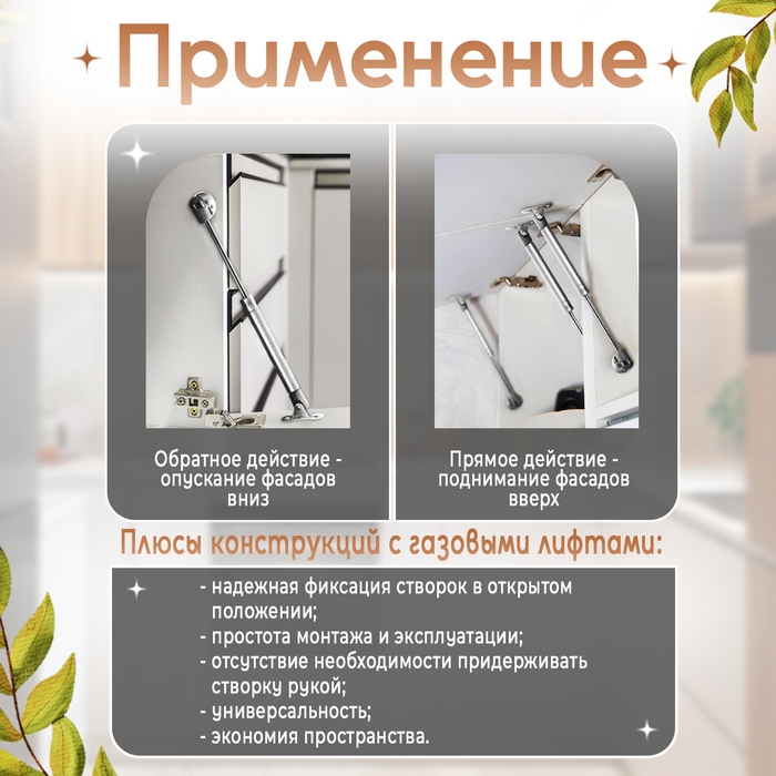 Газовый лифт ТУНДРА GL0100GR, 100N, цвет серый