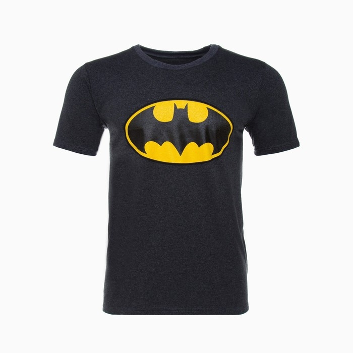 Футболка мужская, цвет темно-серый меланж, летучая мышь, размер 58 Футболка мужская, цвет темно-серый меланж, летучая мышь, размер 58