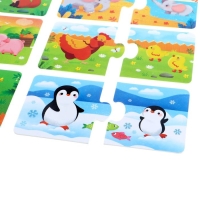 Парные пазлы &laquo;Где моя мама?&raquo;, 10 пазлов, 20 деталей