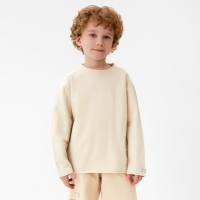 Футболка детская с дл.рукавом KAFTAN, р. 32 (110-116 см), бежевый Футболка детская с дл.рукавом KAFTAN, р. 32 (110-116 см), бежевый