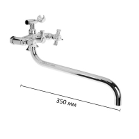 Cмеситель для ванны Accoona A7170, двухвентильный, латунь, хром Cмеситель для ванны Accoona A7170, двухвентильный, латунь, хром