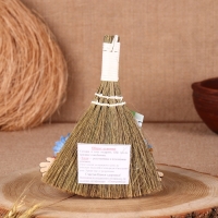 Оберег &laquo;Домовушка Тюха&raquo;, на венике, микс