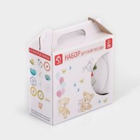 Набор детской посуды Доляна «Лисёнок», 3 предмета: миска 450 мл, тарелка d=20 см, кружка 200 мл Набор детской посуды Доляна «Лисёнок», 3 предмета: миска 450 мл, тарелка d=20 см, кружка 200 мл