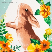 Полотенце пасхальное Доляна &laquo;С праздником&raquo; 35х60 см, 100% хл, 160г/м2