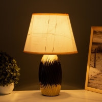 Лампа настольная "София" 1х40Вт Е14 черный/золото 24х24х40см Лампа настольная "София" 1х40Вт Е14 черный/золото 24х24х40см