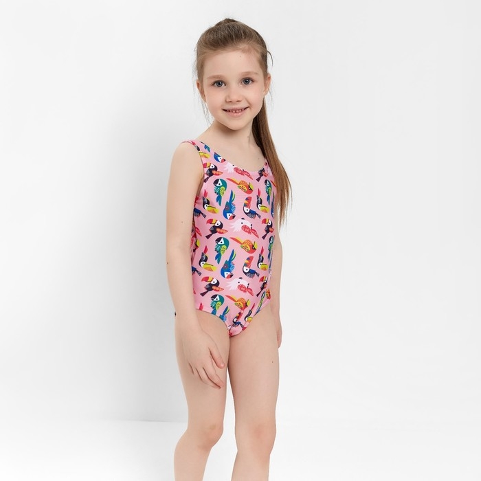 Купальник слитный для девочки, цвет розовый, рост 116-122 см Купальник слитный для девочки, цвет розовый, рост 116-122 см