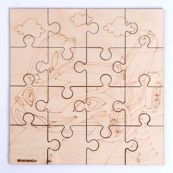 Роспись по дереву &laquo;&lrm;Машина&raquo;&lrm;