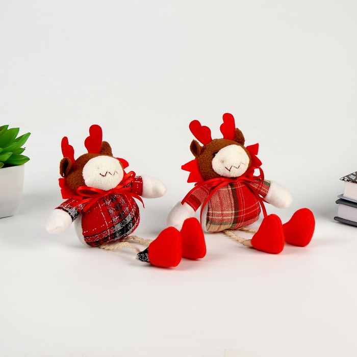 Новый год! Мягкая игрушка «Олень», цвет МИКС Новый год! Мягкая игрушка «Олень», цвет МИКС