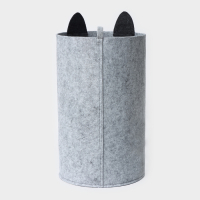 Корзина для хранения Funny &laquo;Котик&raquo;, цвет серый