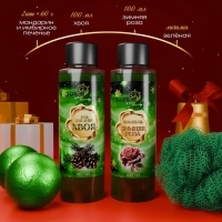 Новогодний подарочный набор косметики &laquo;Новогодние забавы&raquo; для душа и ванны, зеленая серия