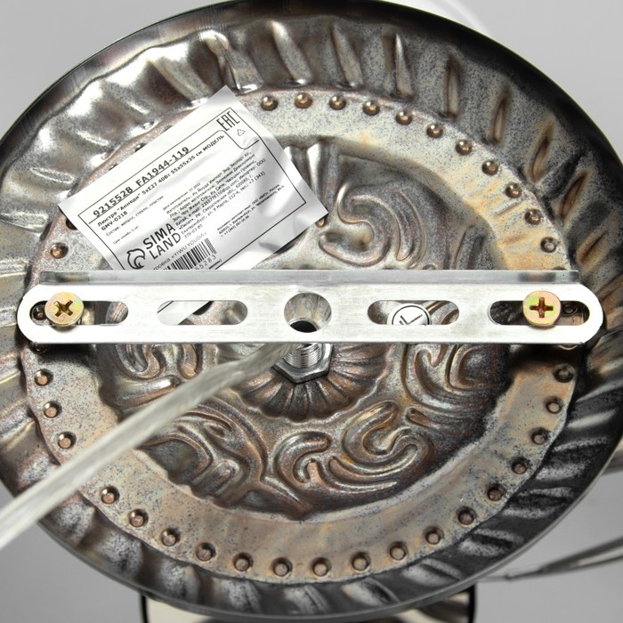 Люстра "Аннеди" 5хЕ27 40Вт антрацит 55х55х35 см BayerLux