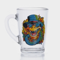 Кружка стеклянная для чая &laquo;Символ года 2025&raquo;, 300 мл