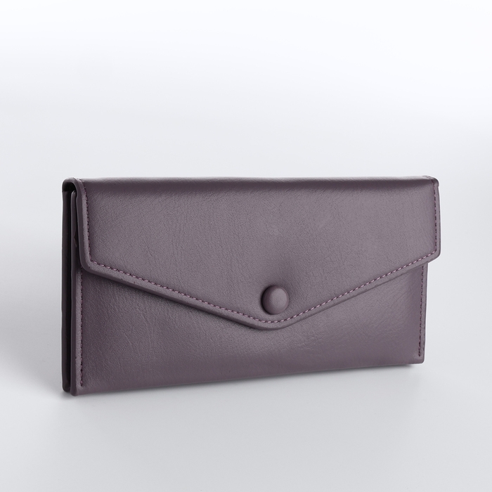 Кошелёк женский на кнопке, цвет фиолетовый Кошелёк женский на кнопке, цвет фиолетовый