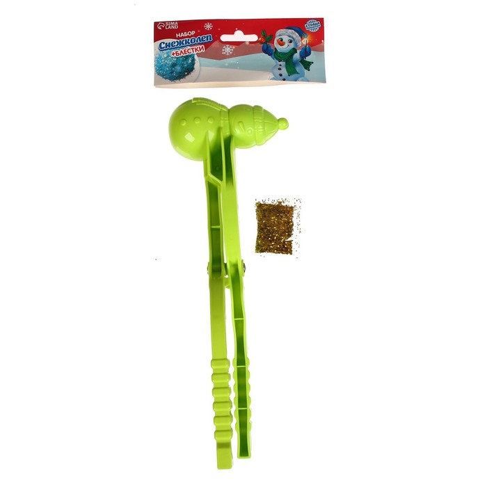 Новогодний подарок. Снежколеп-песколеп «Снеговик», 33 × 9 × 11 см + блёстки 5 г, МИКС, на новый год Новогодний подарок. Снежколеп-песколеп «Снеговик», 33 × 9 × 11 см + блёстки 5 г, МИКС, на новый год