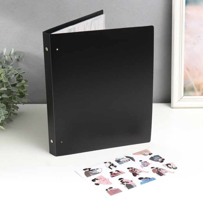 Фотоальбом на 180 фото 9х7 см Фотоальбом на 180 фото 9х7 см "Стиль" с наклейками 10 листов МИКС