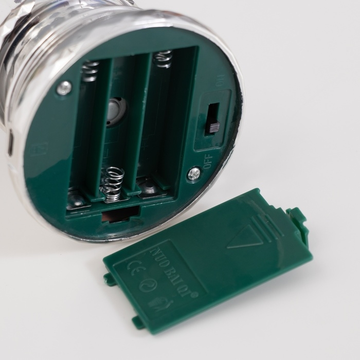 Лава лампа &laquo;Снеговик&raquo; LED 3хААА, USB серебро 6,5х8х23,7см