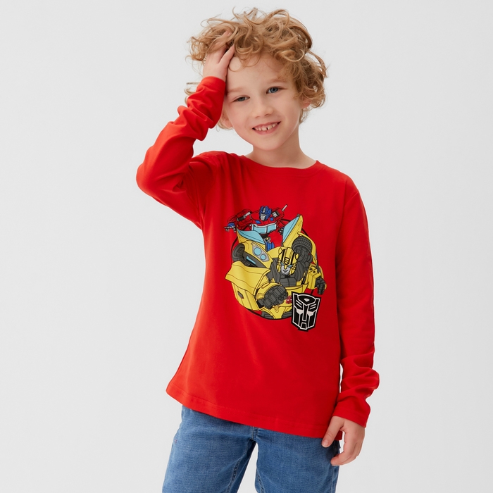 Футболка с длинным рукавом «Автоботы», Трансформеры , рост 122-128 Футболка с длинным рукавом «Автоботы», Трансформеры , рост 122-128
