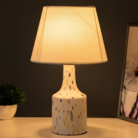 Настольная лампа "Изель" E14 40Вт белый 22,5х22,5х37 см RISALUX