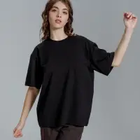 Футболка оверсайз Kangas, черная, M/L