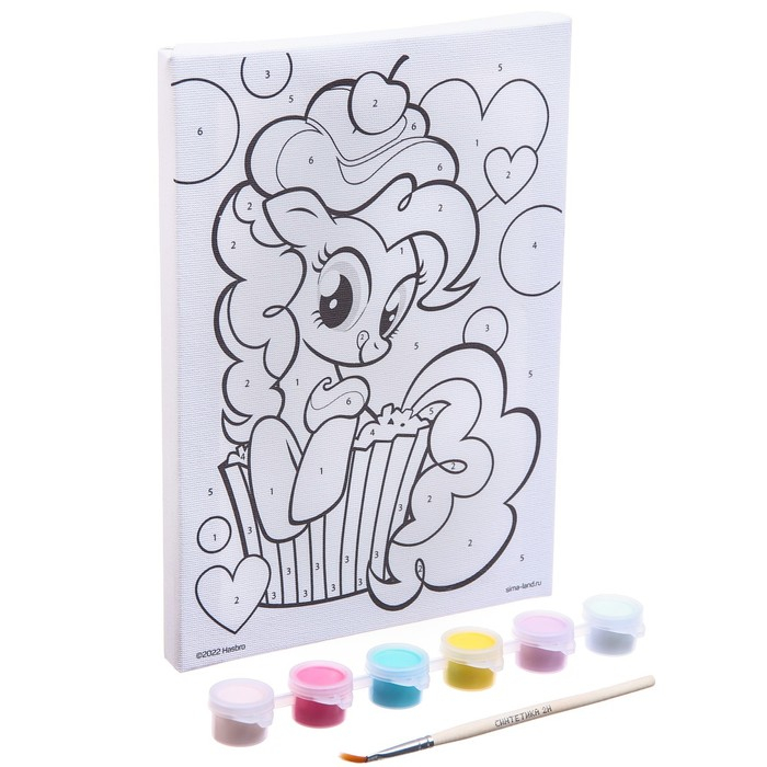 Картина по номерам для детей "Пинки Пай" 21х15 см, My Little Pony