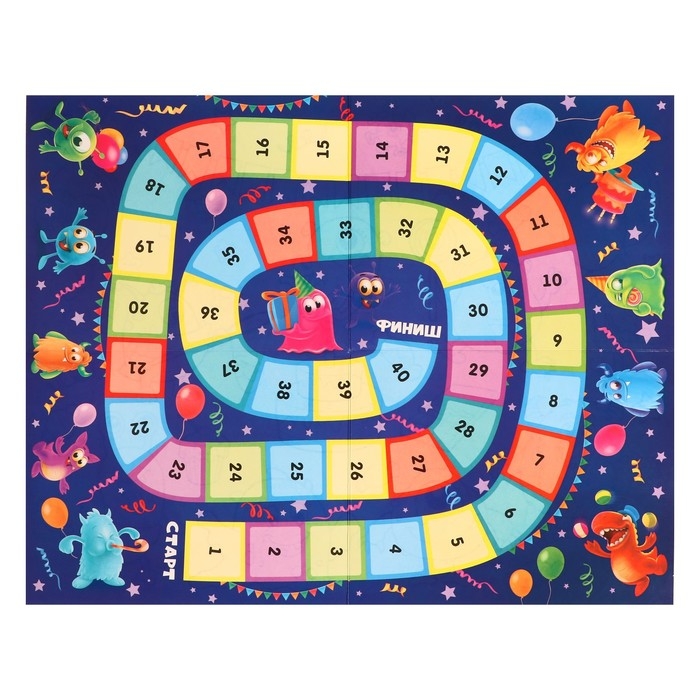 Настольная игра &laquo;Веселые ходилки&raquo;, 4 в 1