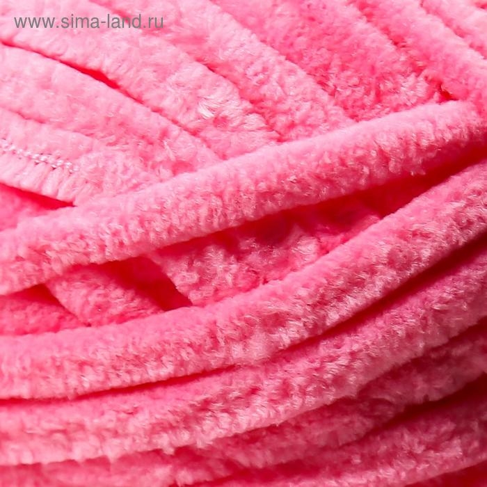 Пряжа Пряжа "Velluto" 100% микрополиэстер 68м/100гр (121 розовый леденец)