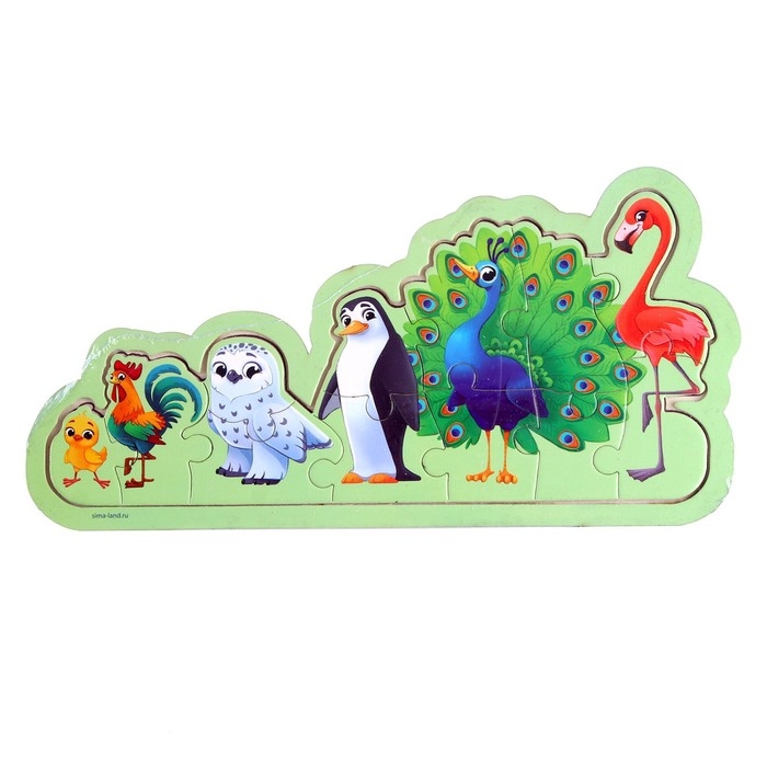 Пазлы на подложке «Птицы» Пазлы на подложке «Птицы»