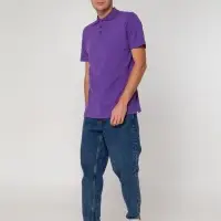 Рубашка поло мужская Virma light, фиолетовая, размер XL