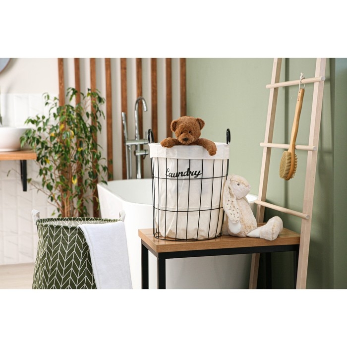 Корзина для белья Доляна &laquo;Лофт&raquo;, 35&times;40 см