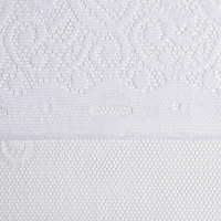 Штора без шторной ленты, размер 165х170 см, цвет белый, 100% п/э