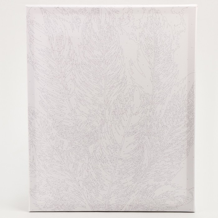 Картина по номерам на холсте с подрамником с золотой краской &laquo;Перья&raquo;, 40 х 50 см