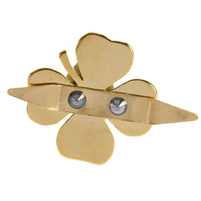 Шильдик &laquo;Счастливый клевер&raquo;, золотистый