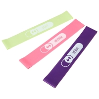 Набор для фитнеса ONLYTOP &laquo;На тренировке&raquo;: 3 фитнес-резинки, бутылка для воды, массажный мяч