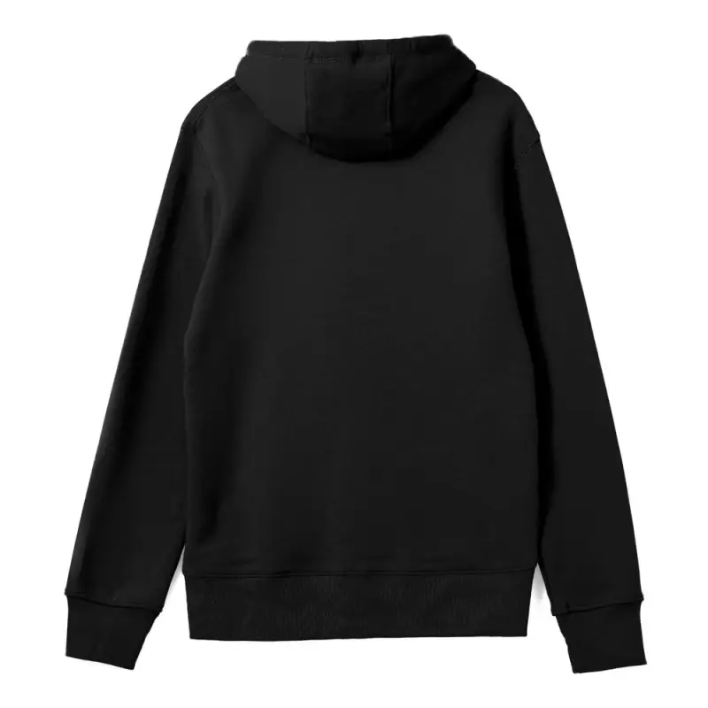 Толстовка на молнии с капюшоном унисекс King, черная, размер XS