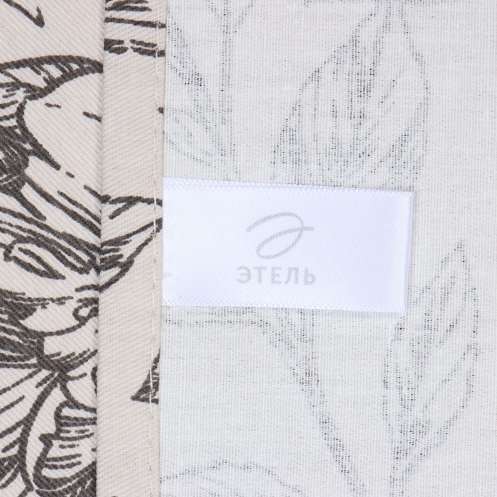 Полотенце Этель "Black flowers" 40х73 см, 100% хл, саржа 190 гр/м2