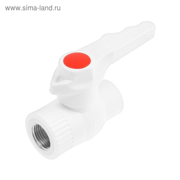 Кран шаровой VALFEX, d=20 х 1/2 Кран шаровой VALFEX, d=20 х 1/2", внутренняя резьба, комбинированный, полипропиленовый