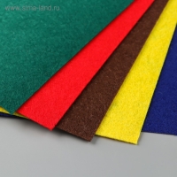 Фетр "BLITZ" 1 мм, жёсткий 20х30 см &plusmn; 2 см (набор 5 шт) ассорти №1