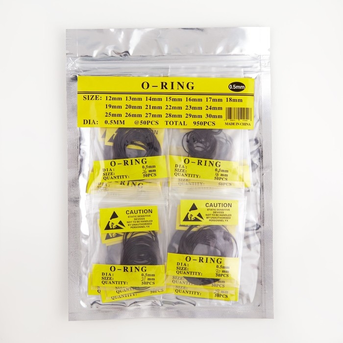 Набор уплотнительных колец на заднюю крышку часов, 950 шт, 12-30 мм, толщина 0.5 мм Набор уплотнительных колец на заднюю крышку часов, 950 шт, 12-30 мм, толщина 0.5 мм