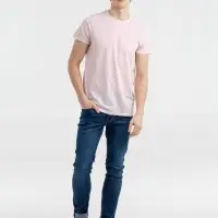 Футболка мужская приталенная Regent Fit розовый меланж, размер M