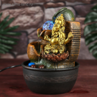 Фонтан настольный от сети "Ганеша у водопада с кувшином" 28х19х19 см Фонтан настольный от сети "Ганеша у водопада с кувшином" 28х19х19 см
