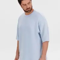 Джемпер с коротким рукавом Siluetti Volumica, светло-голубой, размер XS/S Джемпер с коротким рукавом Siluetti Volumica, светло-голубой, размер XS/S