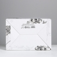 Коробка‒пенал, упаковка подарочная, &laquo;Шебби&raquo;, 22 х 15 х 10 см