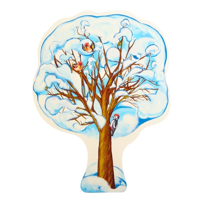 Плакат вырубной Плакат вырубной "Клён зимний" 50 х 35 см