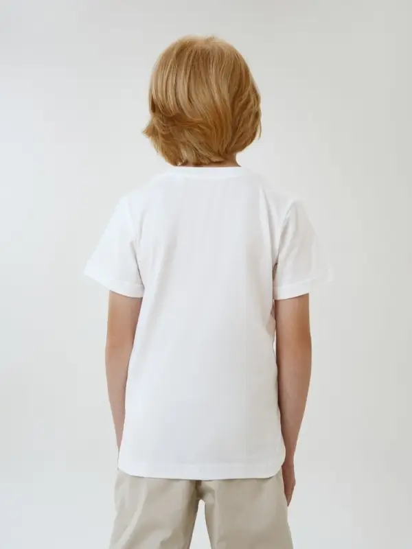 Футболка детская T-Bolka Kids, белая (белоснежная), 6 лет