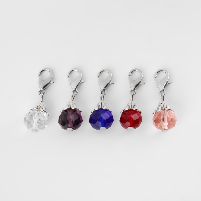 Маркеры для петель «Кристаллы», 27 × 9 мм, 5 шт, цвет разноцветный Маркеры для петель «Кристаллы», 27 × 9 мм, 5 шт, цвет разноцветный