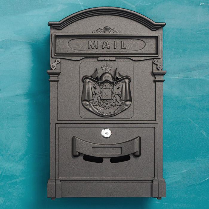 Ящик почтовый №4010, Черный Ящик почтовый №4010, Черный