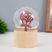 Ночник «Шар-роза» LED 3хAG10 шар 8см 6,5х6,5х11,5см Ночник «Шар-роза» LED 3хAG10 шар 8см 6,5х6,5х11,5см
