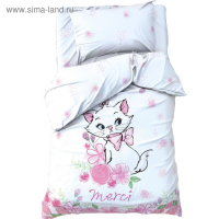 Постельное бельё 1,5 сп "Merci", Коты Аристократы 143*215 см, 150*214 см, 50*70 см -1 шт, поплин Постельное бельё 1,5 сп "Merci", Коты Аристократы 143*215 см, 150*214 см, 50*70 см -1 шт, поплин