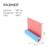 Коврик туристический Camping 12, 180х60х1.2 см, цвет МИКС Коврик туристический Camping 12, 180х60х1.2 см, цвет МИКС